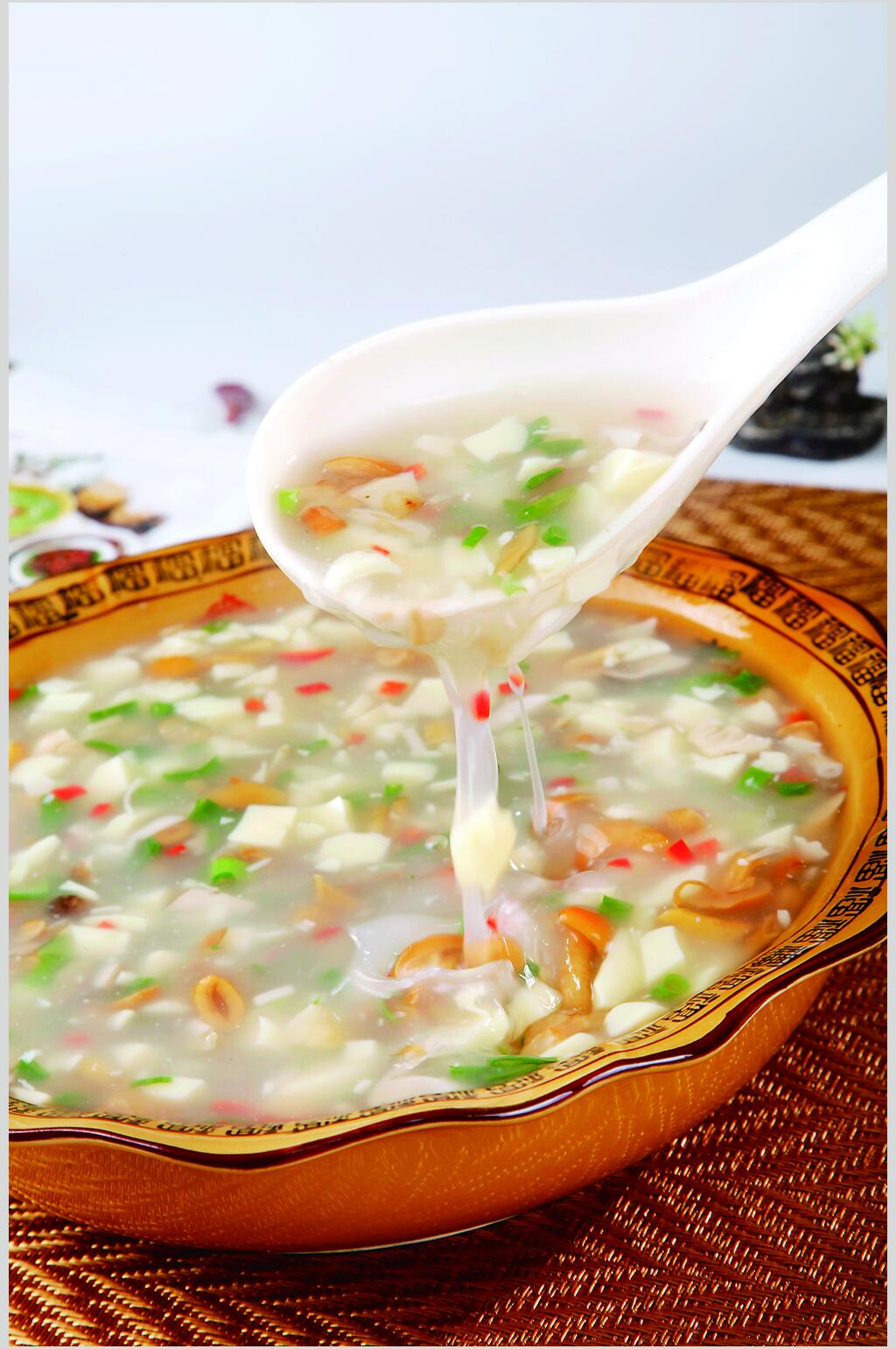 山菌金米豆腐食物图片素材