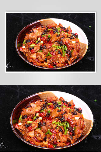 湘菜鸡肉家常菜食品摄影图片