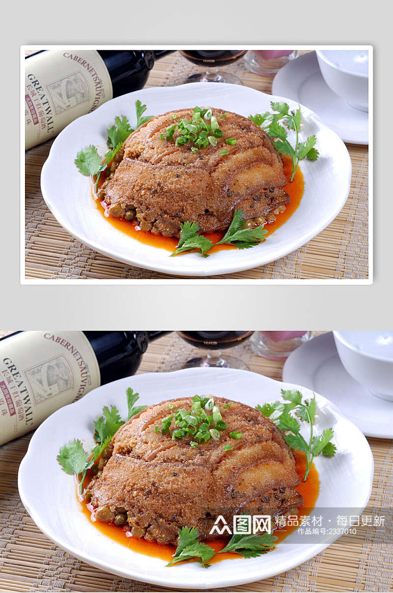 鸭香粉蒸肉食品高清图片素材
