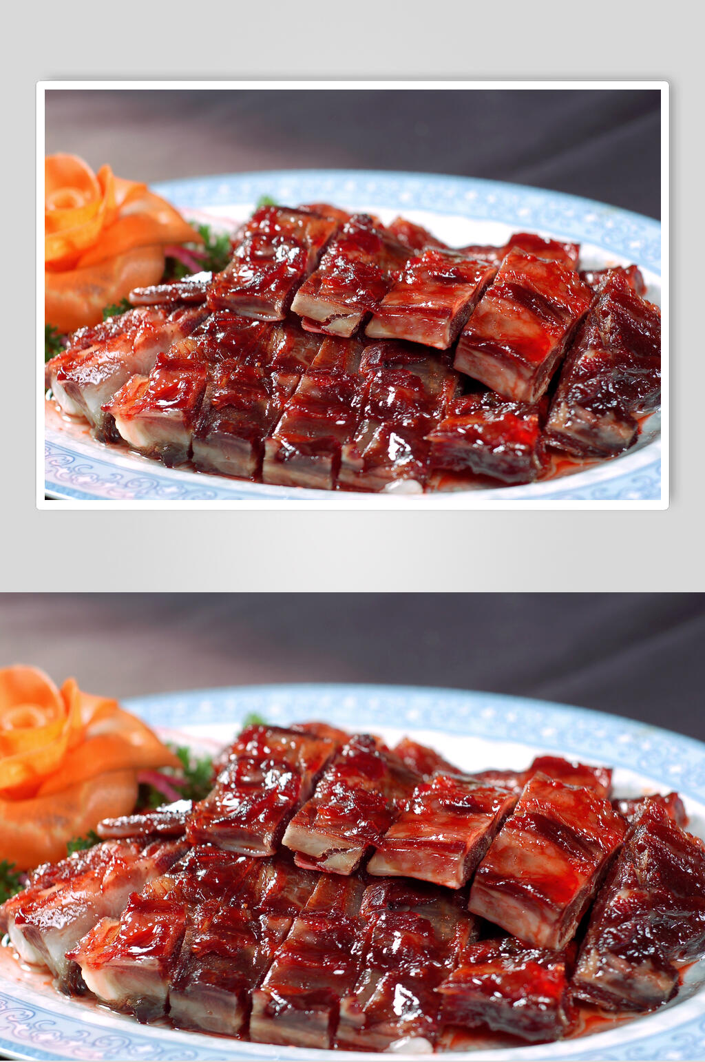 广式烧腊烧排骨食物图片素材