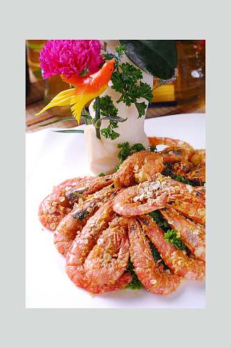 麦香虾食物高清图片