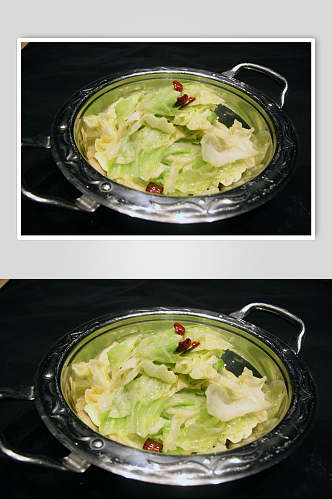 美味干锅手撕包菜食品高清图片
