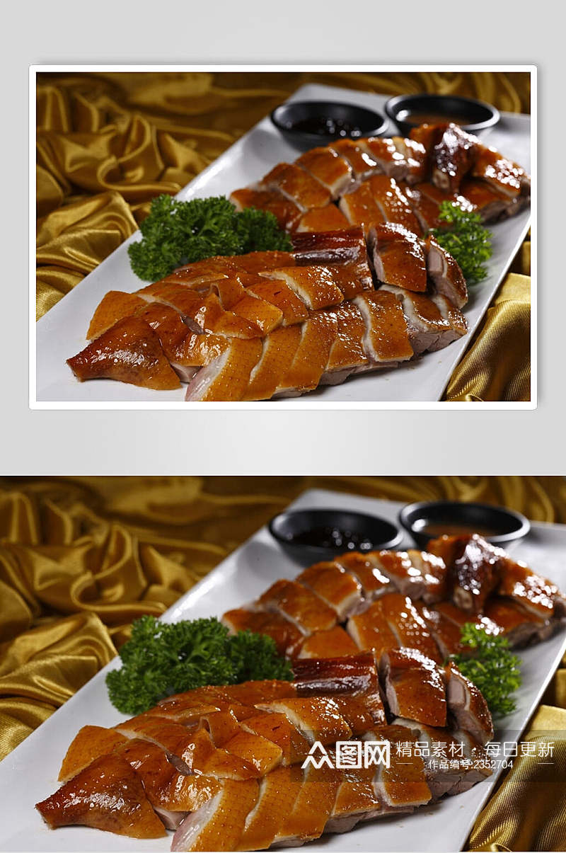 特色美食烤鸭卤鸭食品图片素材