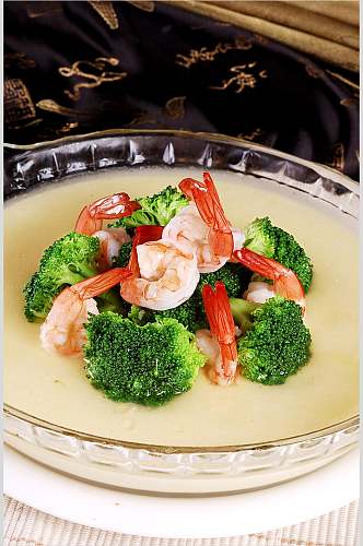 热围虾蒸乳食物图片