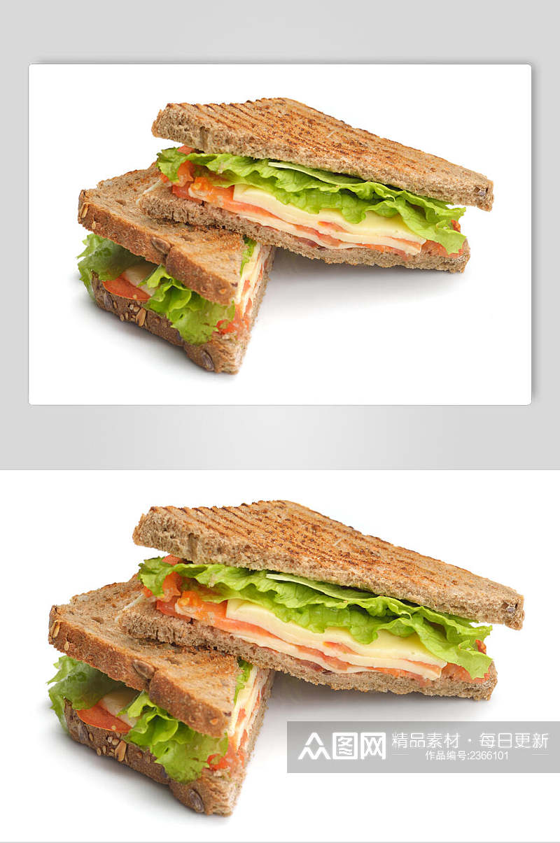 鲜香三明治食品高清图片素材