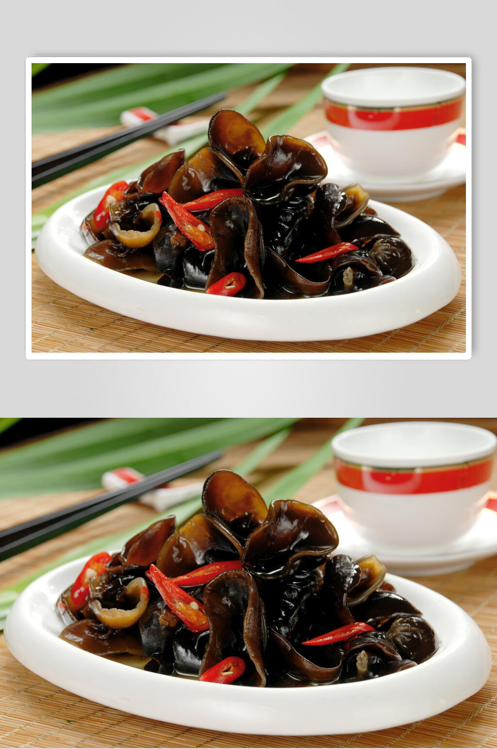 素拌黑木耳食品高清图片素材