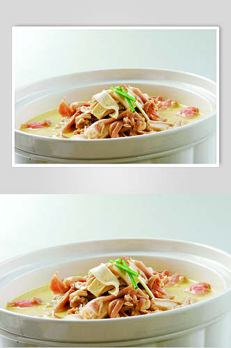 燕饺浸脆肚食物摄影图片