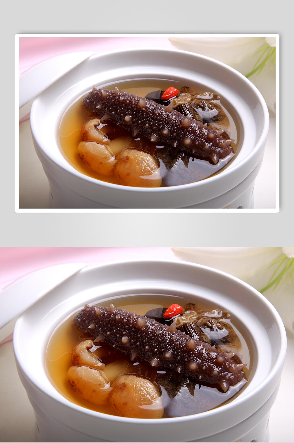 极品菌皇炖活辽参每位食品图片素材