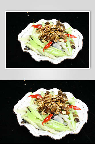 健康美味炒菜家常菜食物摄影图片
