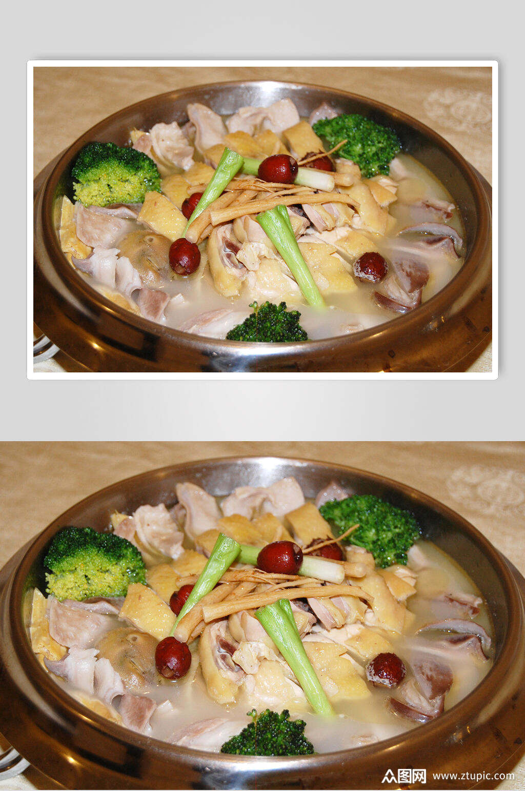 健康美味猪肚鸡餐饮食品图片素材