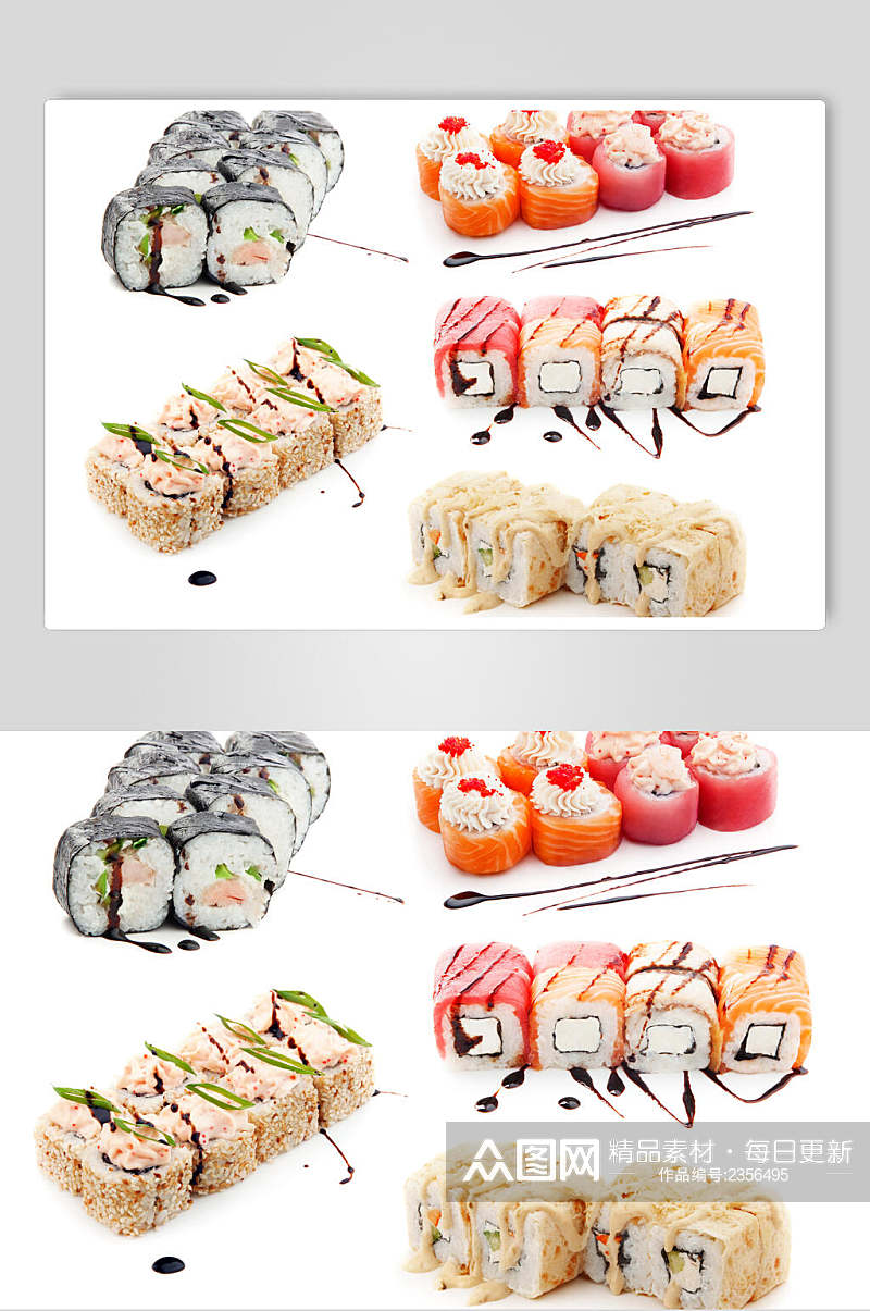 时尚寿司食品高清图片素材
