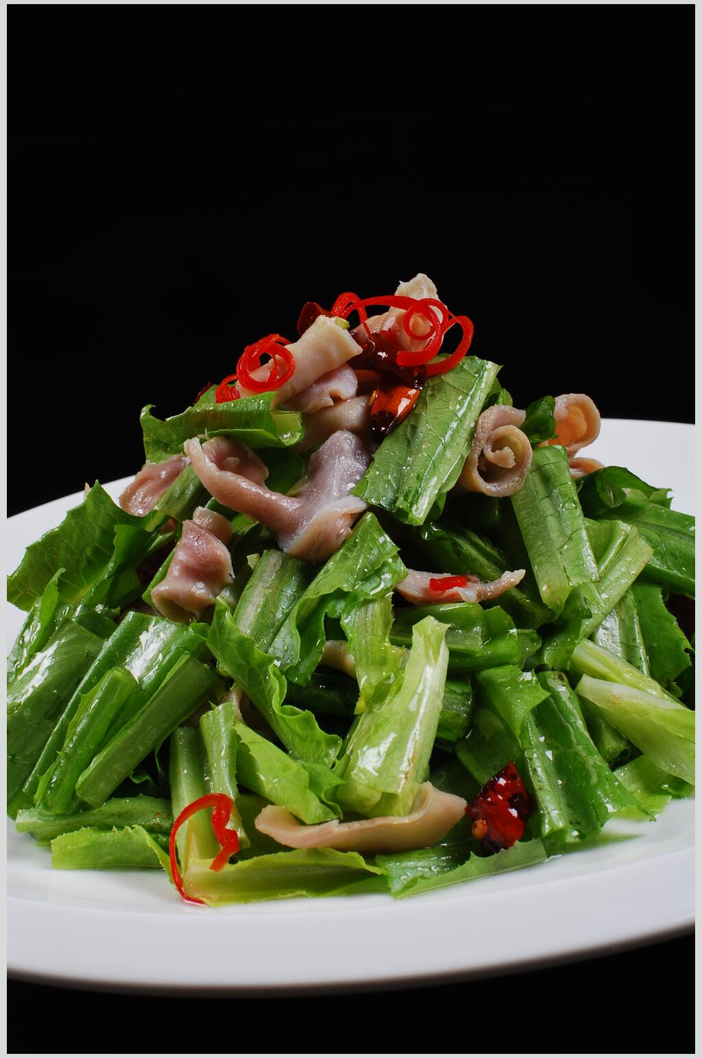 鹿唇调油麦菜图片素材