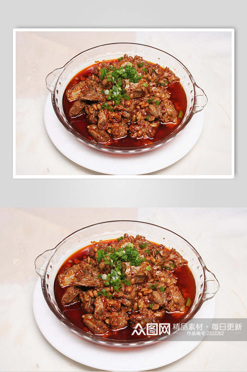 腊八豆烧排骨食物实拍图片素材