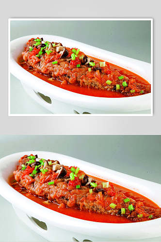 番茄鱼餐饮食物图片