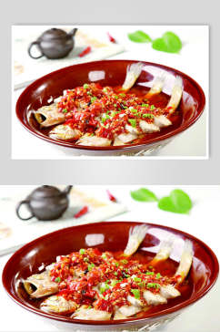 剁椒臭豆腐蒸小黄鱼餐饮食品图片