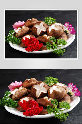 鲜香菇餐饮食品图片