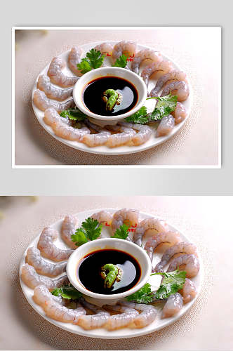 海鲜盐烤虾食物图片