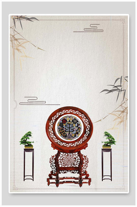 中国风刺绣背景素材