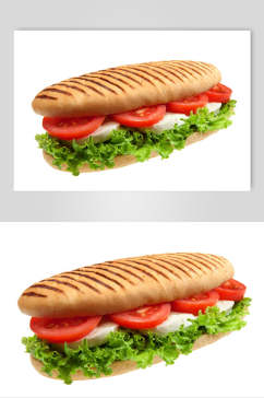 面食汉堡食品图片