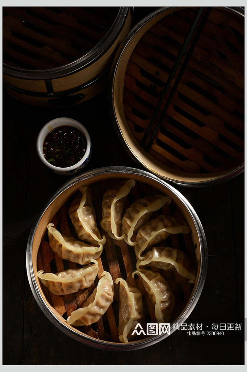 蒸饺食品高清图片素材