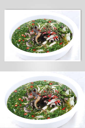 面疙瘩煮泥鳅食物图片