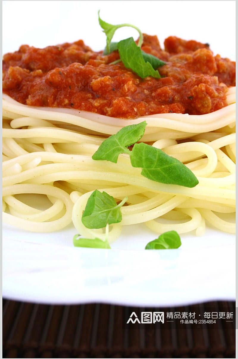 新鲜意大利面餐饮摄影图片素材