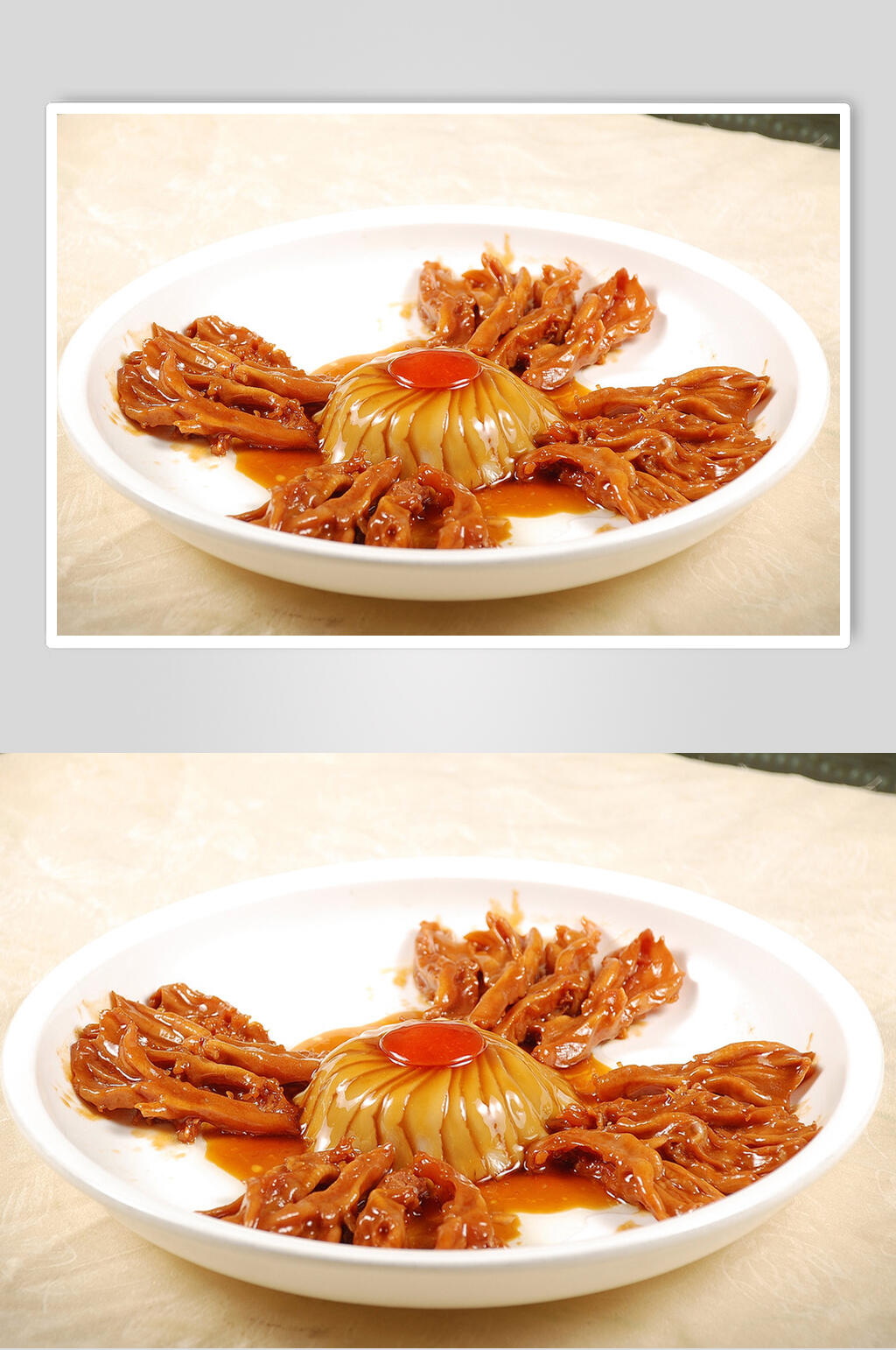 鲍汁鲍菇鸭掌食品高清图片素材