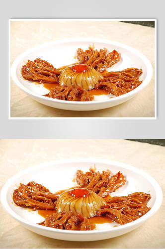 鲍汁鲍菇鸭掌食品高清图片