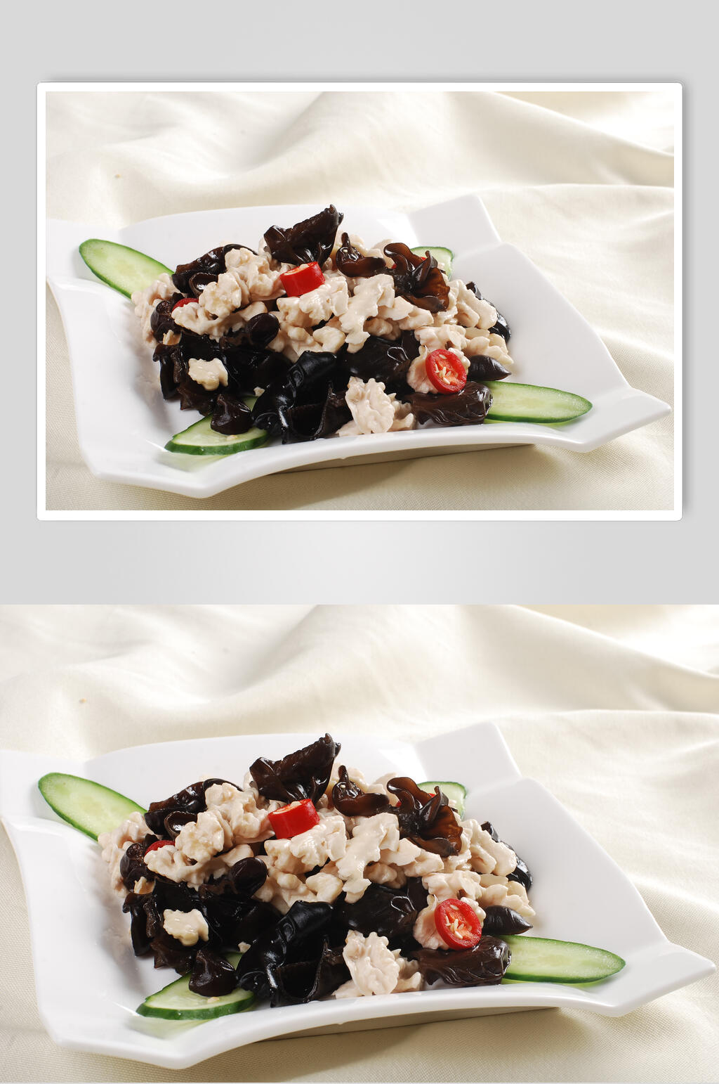 鲜香美味木耳桃仁图片素材
