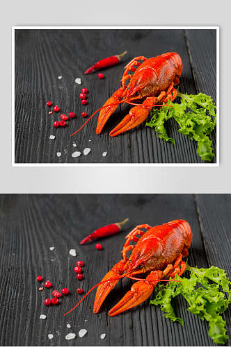 精选海鲜麻辣小龙虾食品高清图片