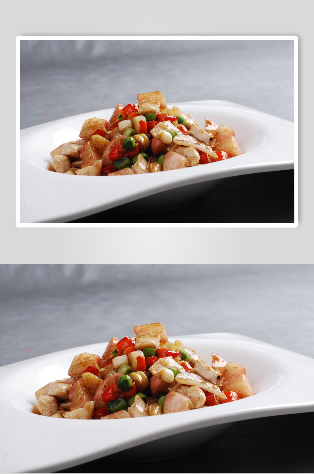 酸萝卜炒鸡食物高清图片素材