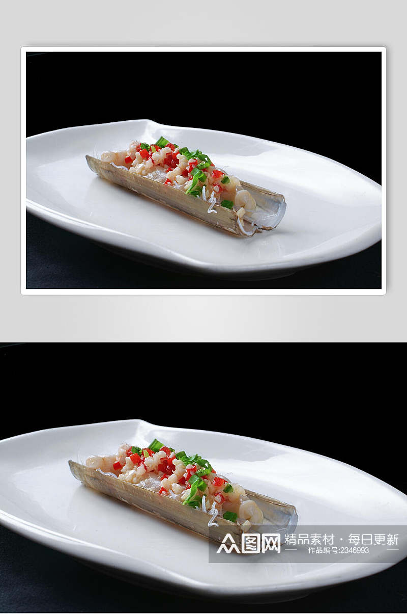 海鲜蒜茸蛏子王高清图片素材