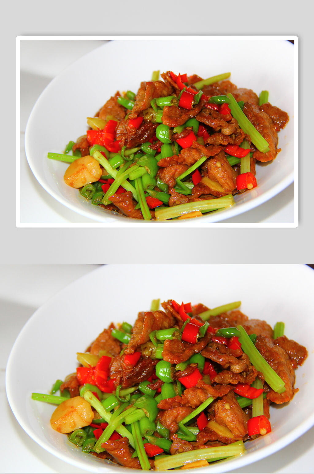 芹菜小炒黄牛肉图片素材