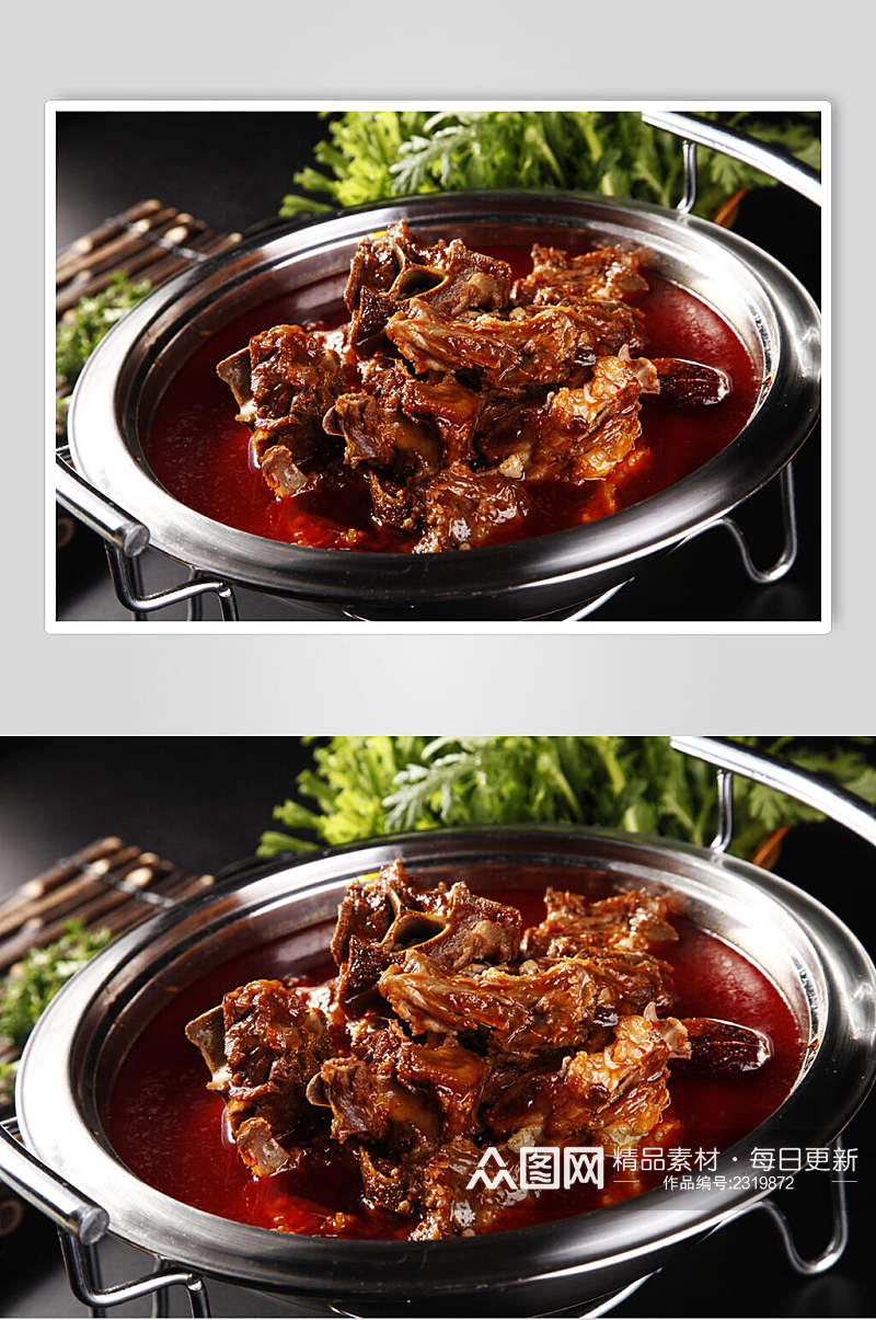 红焖羊蝎子食品高清图片素材