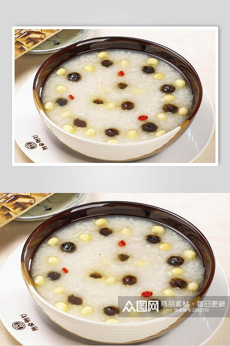 桂圆莲子粥食品图片素材