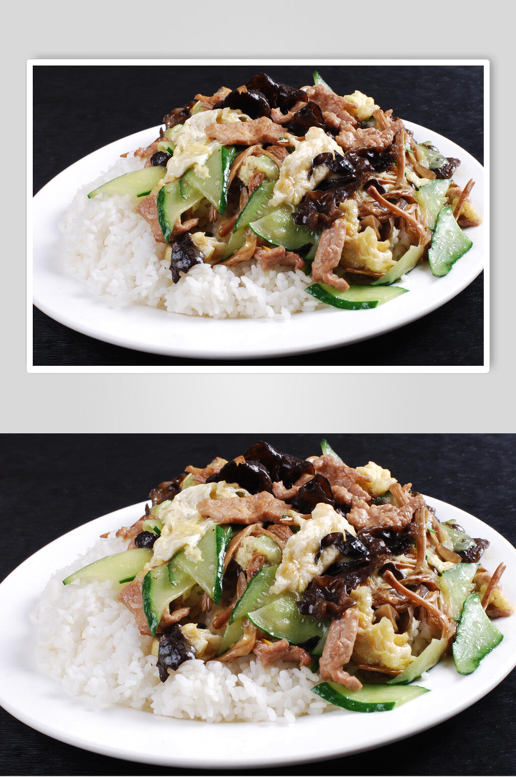 苜蓿肉扒饭食品图片素材