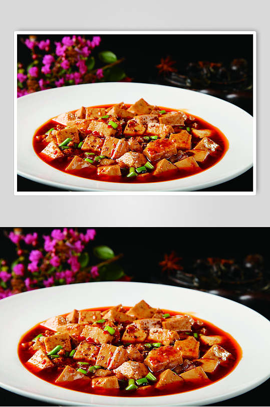 鲜香美味麻辣豆腐食物图片-众图网