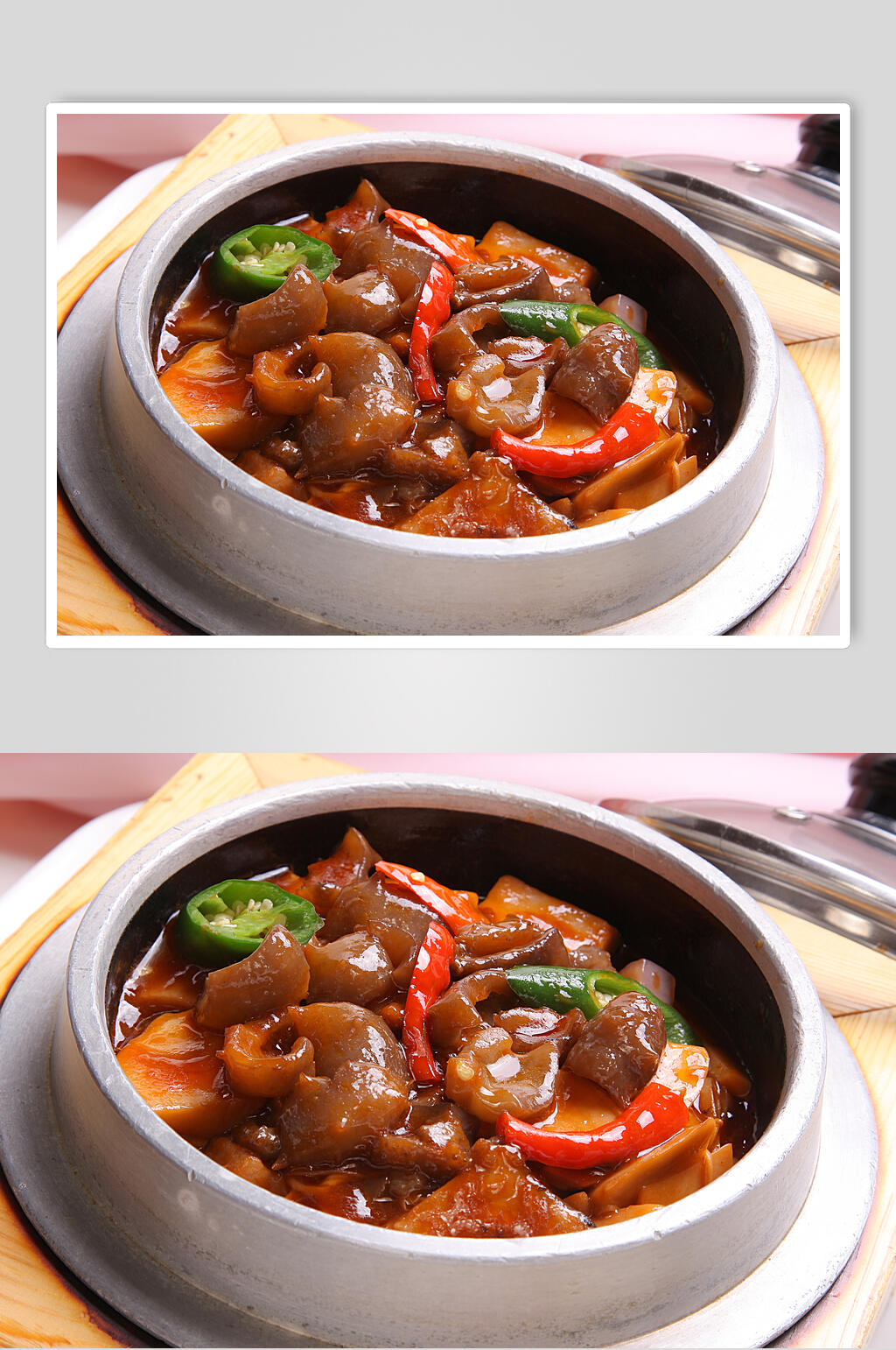 石锅香辣辽参食品摄影图片素材