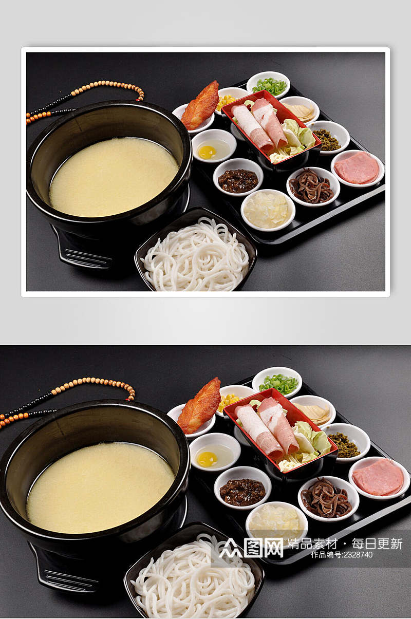 健康美味砂锅米线图片素材