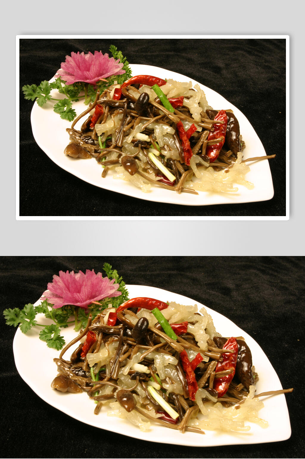 凤筋茶树菇美食图片素材