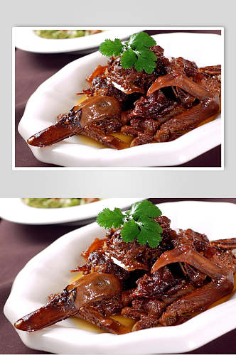 湘菜包公鸭食物图片
