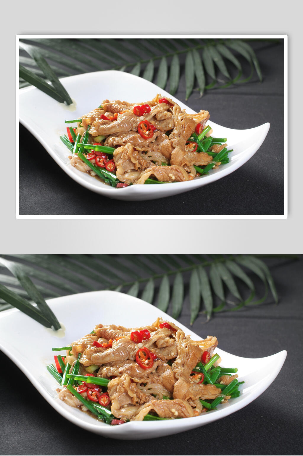 香葱米椒肥牛食物摄影图片素材