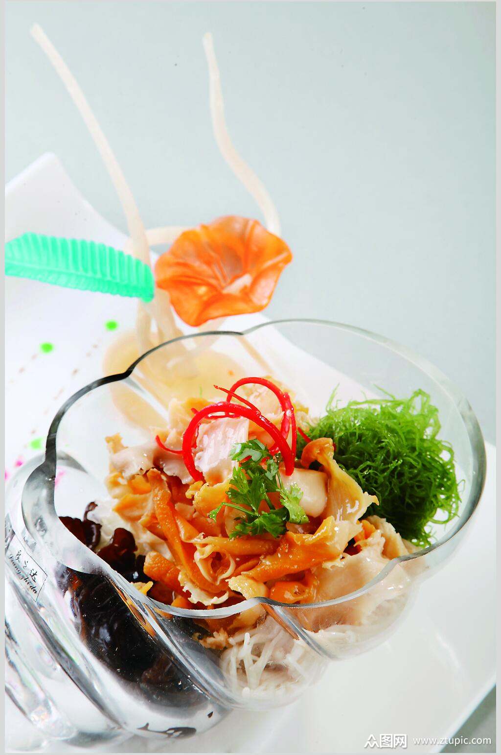 鲜香捞拌海螺图片素材