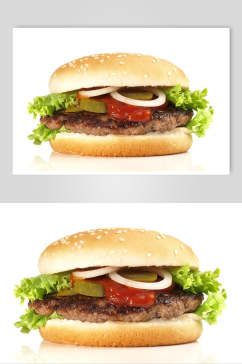 招牌面食汉堡食品图片