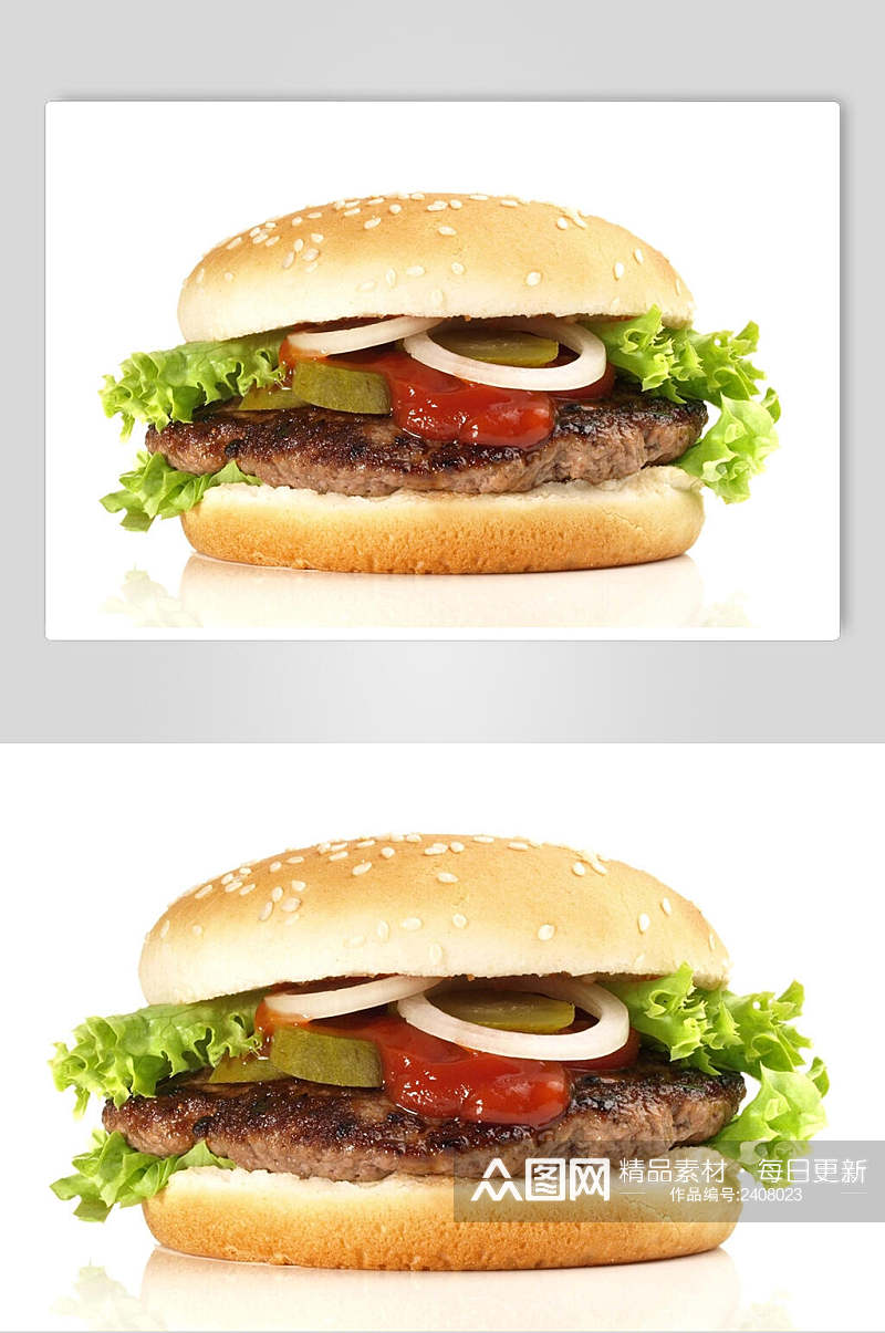 招牌面食汉堡食品图片素材