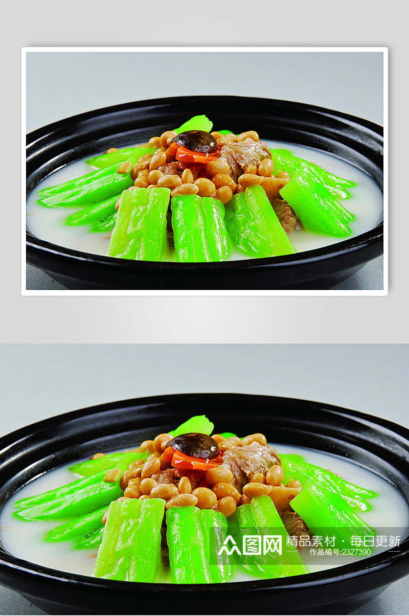 凉瓜排骨煲餐饮食品图片素材