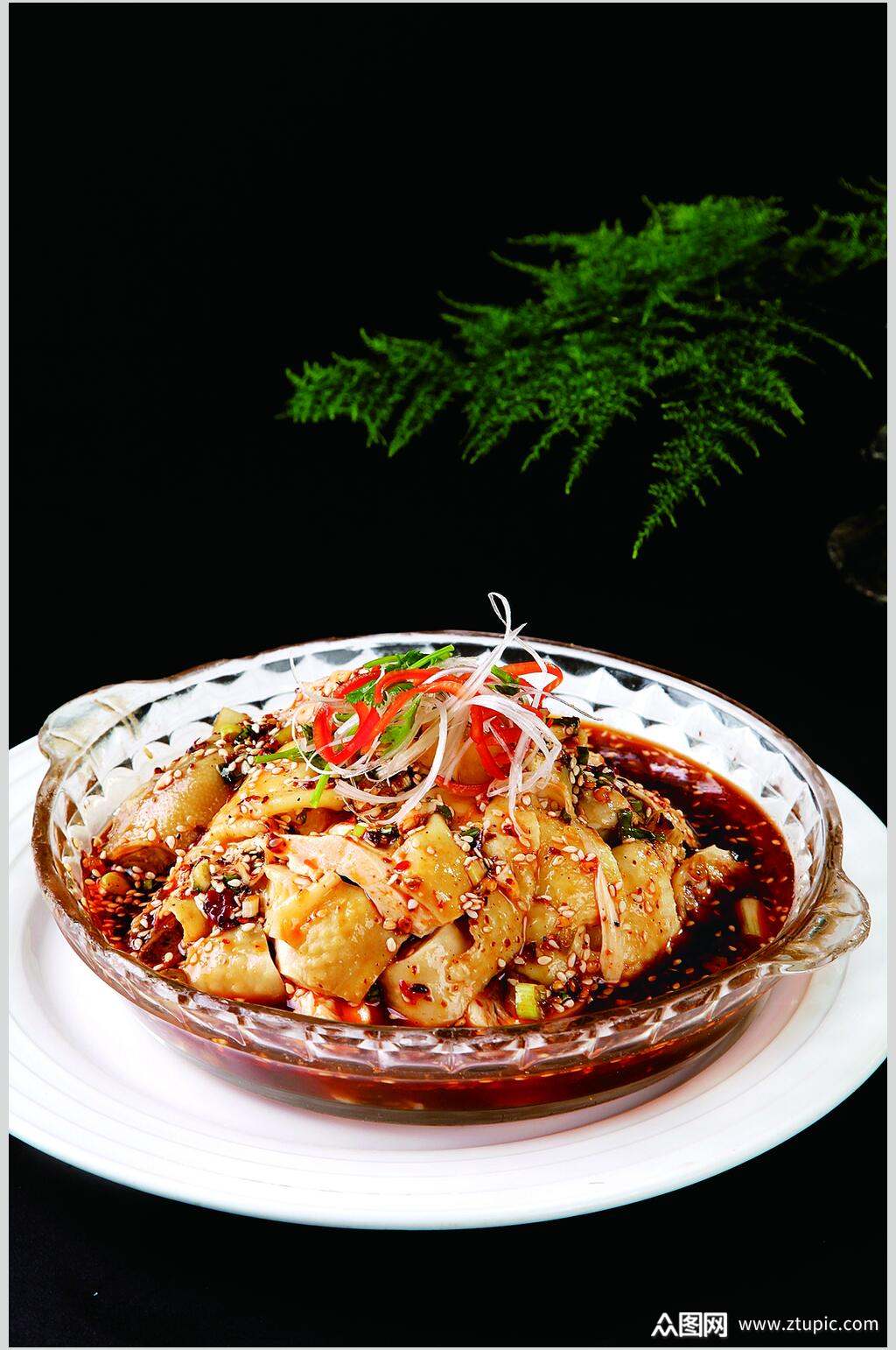 招牌重庆口水鸡图片素材