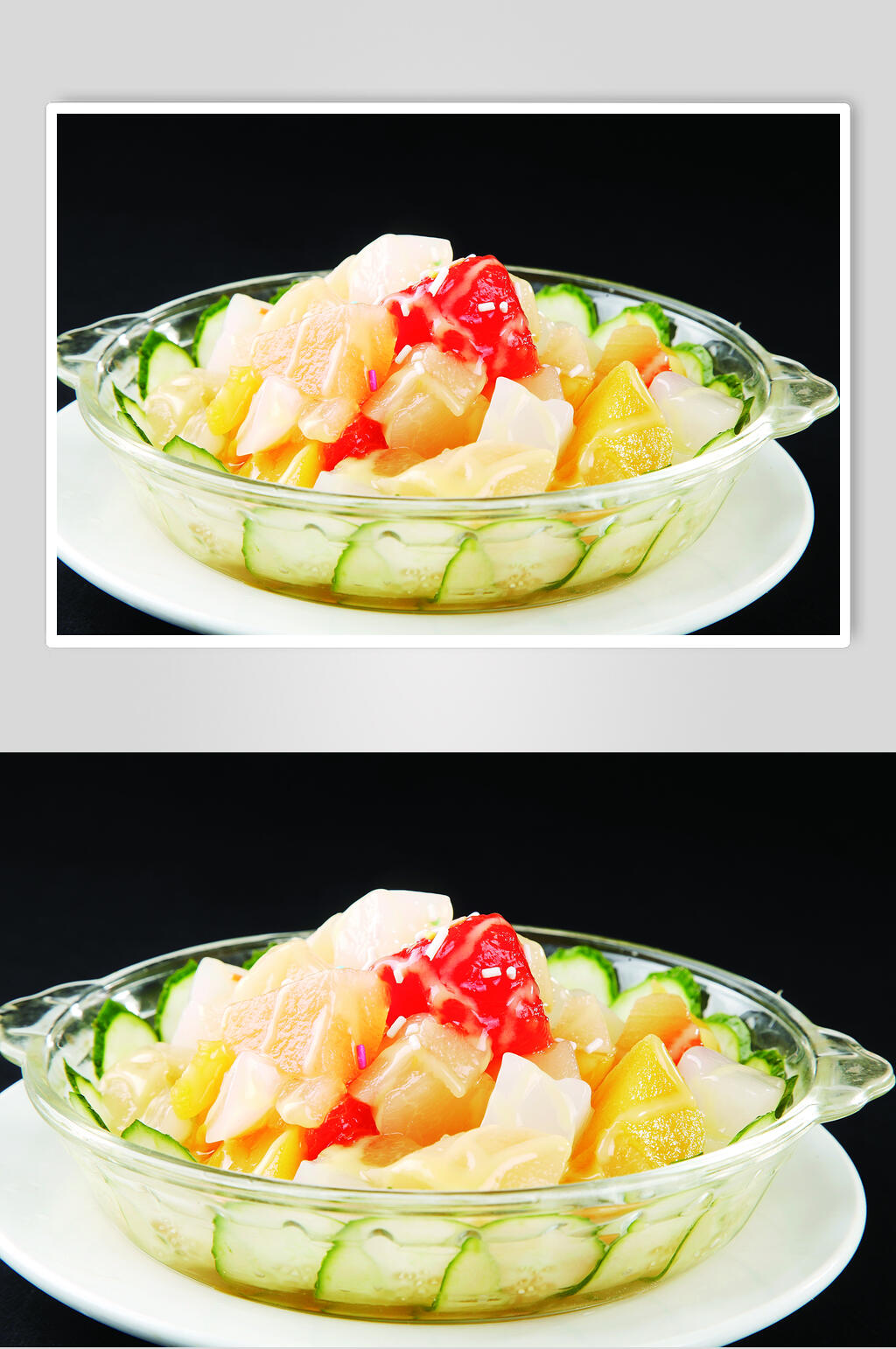 特色水果沙拉高清图片素材