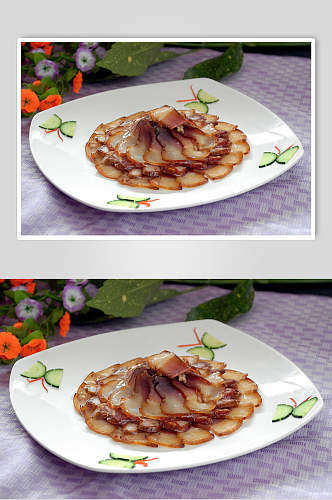 四川腊味拼盘食物图片