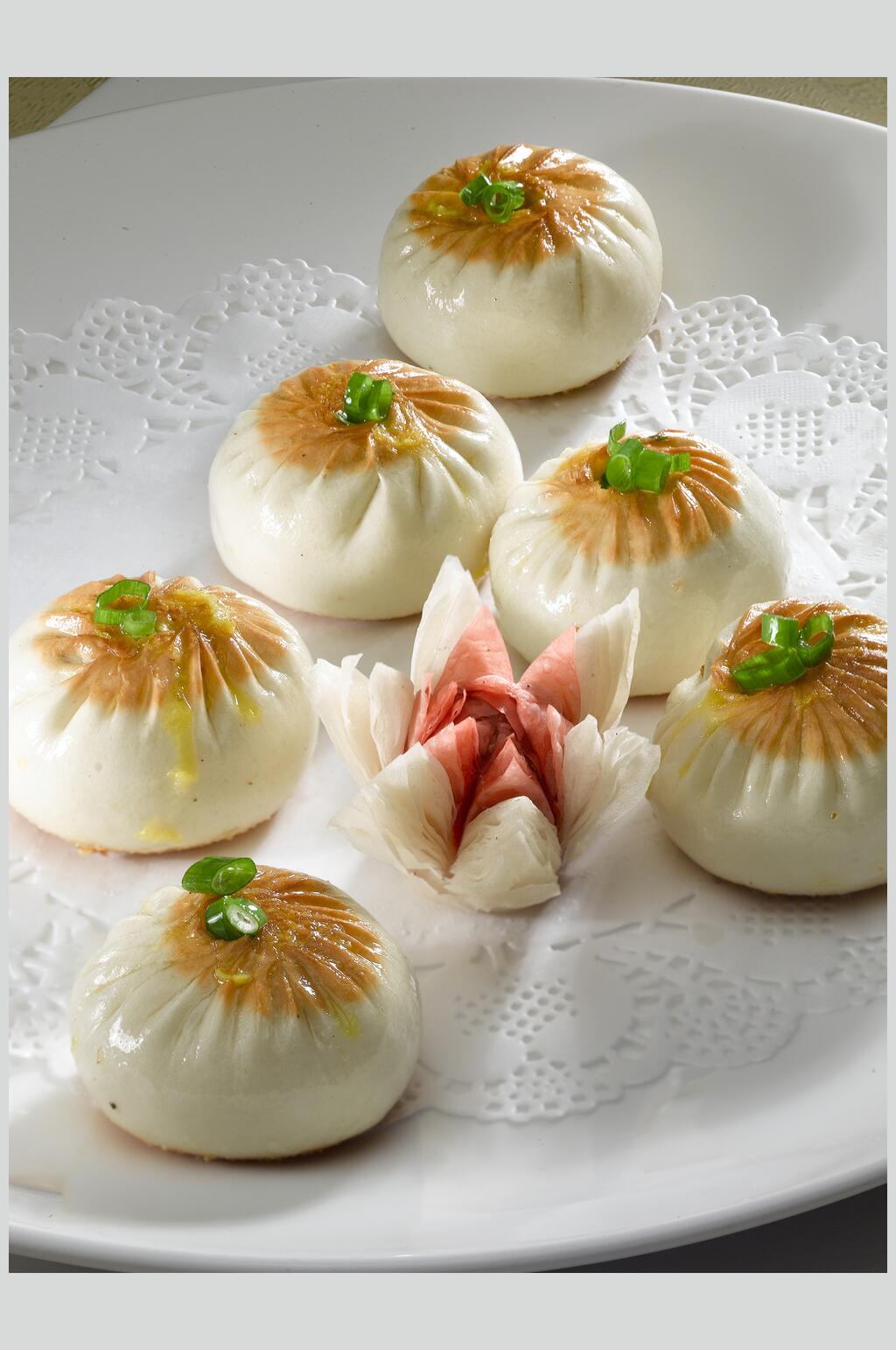 招牌葱煎包食物高清图片素材